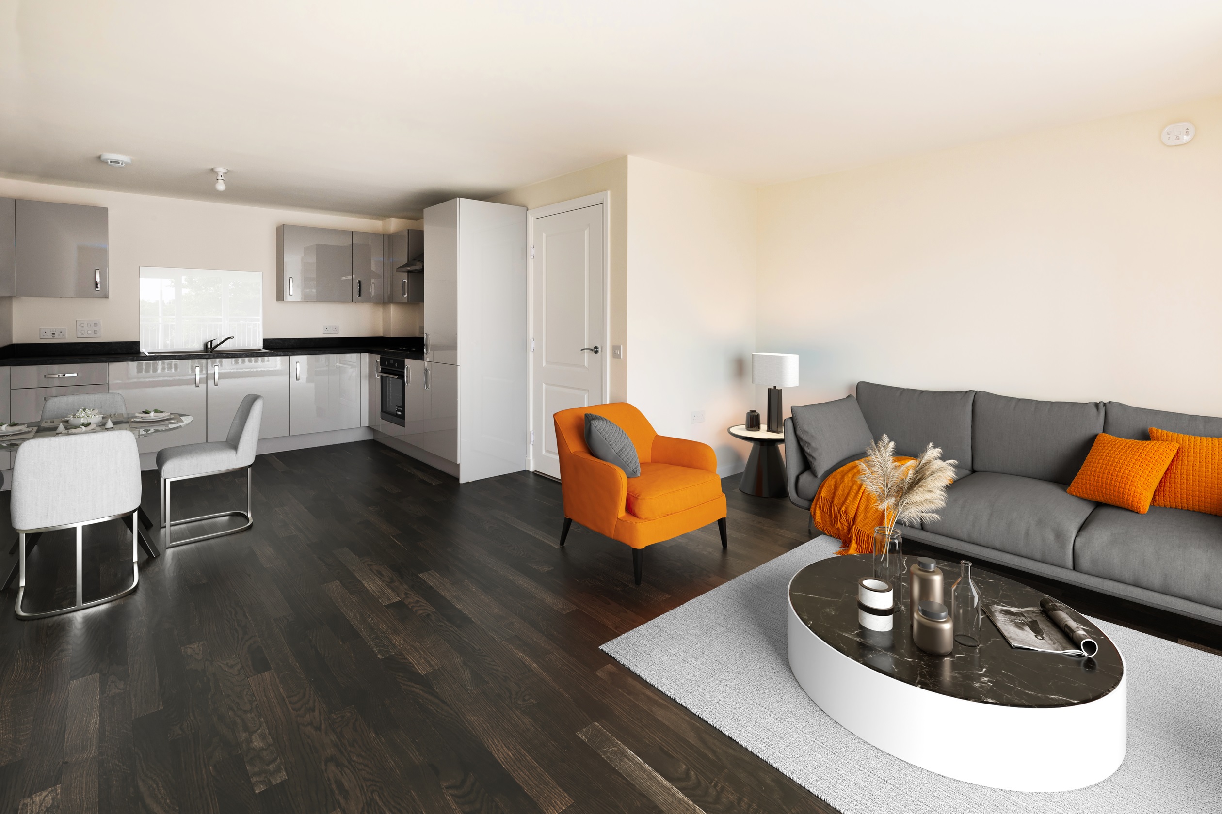 Plot 41 Burnett Living Kitchen Dining